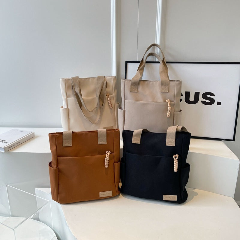 Women's All-match Underarm Large Capacity Canvas Satchel