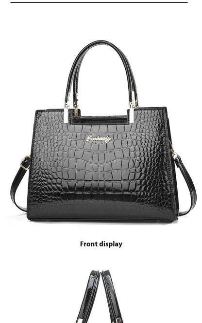 Women's Fashion Patent Leather Shoulder Bag