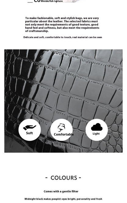 Women's Fashion Patent Leather Shoulder Bag