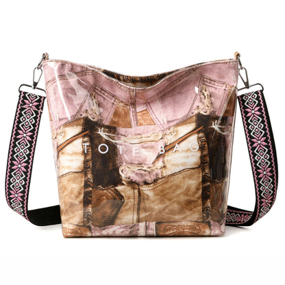 Large Capacity New Retro Patchwork Tote Bag