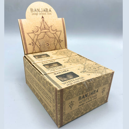 Banjara Smudge Pyramid Cones - White Sage