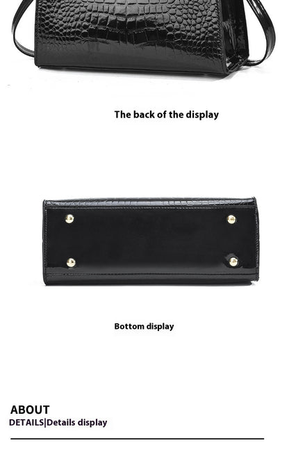 Women's Fashion Patent Leather Shoulder Bag