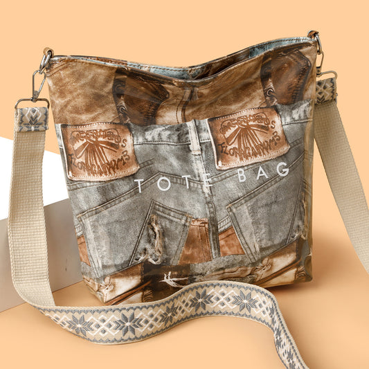 Large Capacity New Retro Patchwork Tote Bag